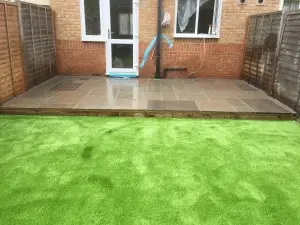 green artificial grass