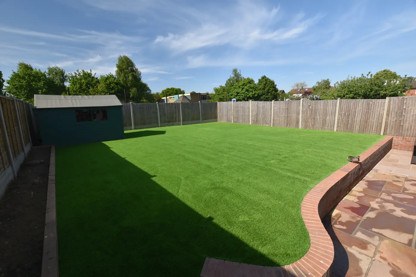 green artificial grass