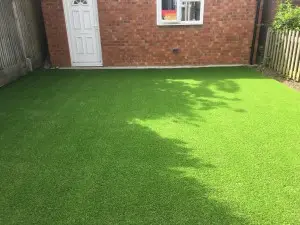 green artificial grass